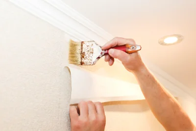 Pose de papier peint à Uxem — revêtements muraux et toiles de verre